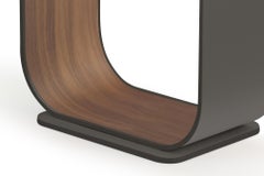 Contour Floor Lamp in Graphite & Walnut by Pablo Designs