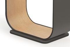 Contour Floor Lamp in Graphite & White Oak by Pablo Designs