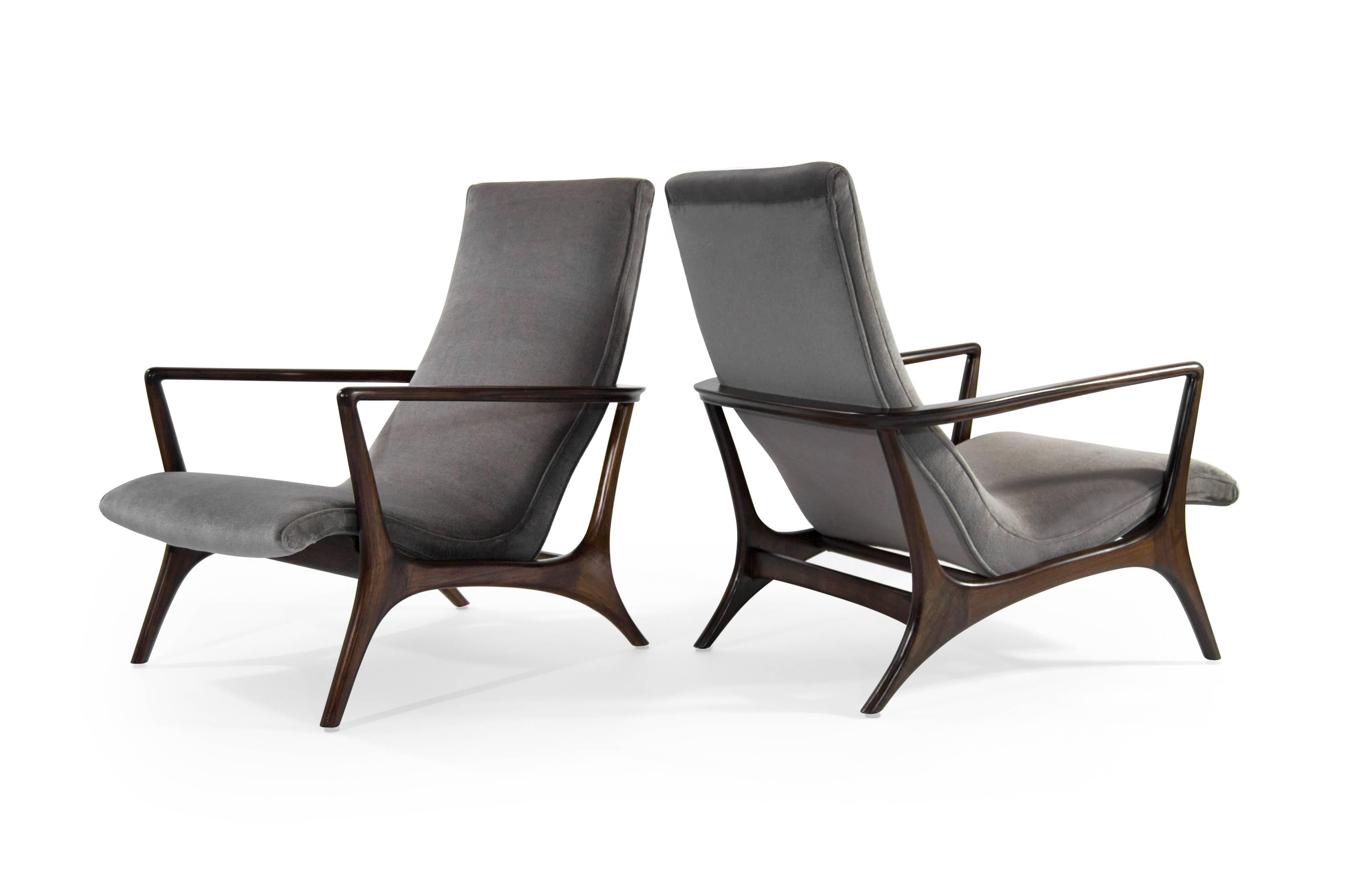 Mid-Century Modern Contour Lounge Chairs