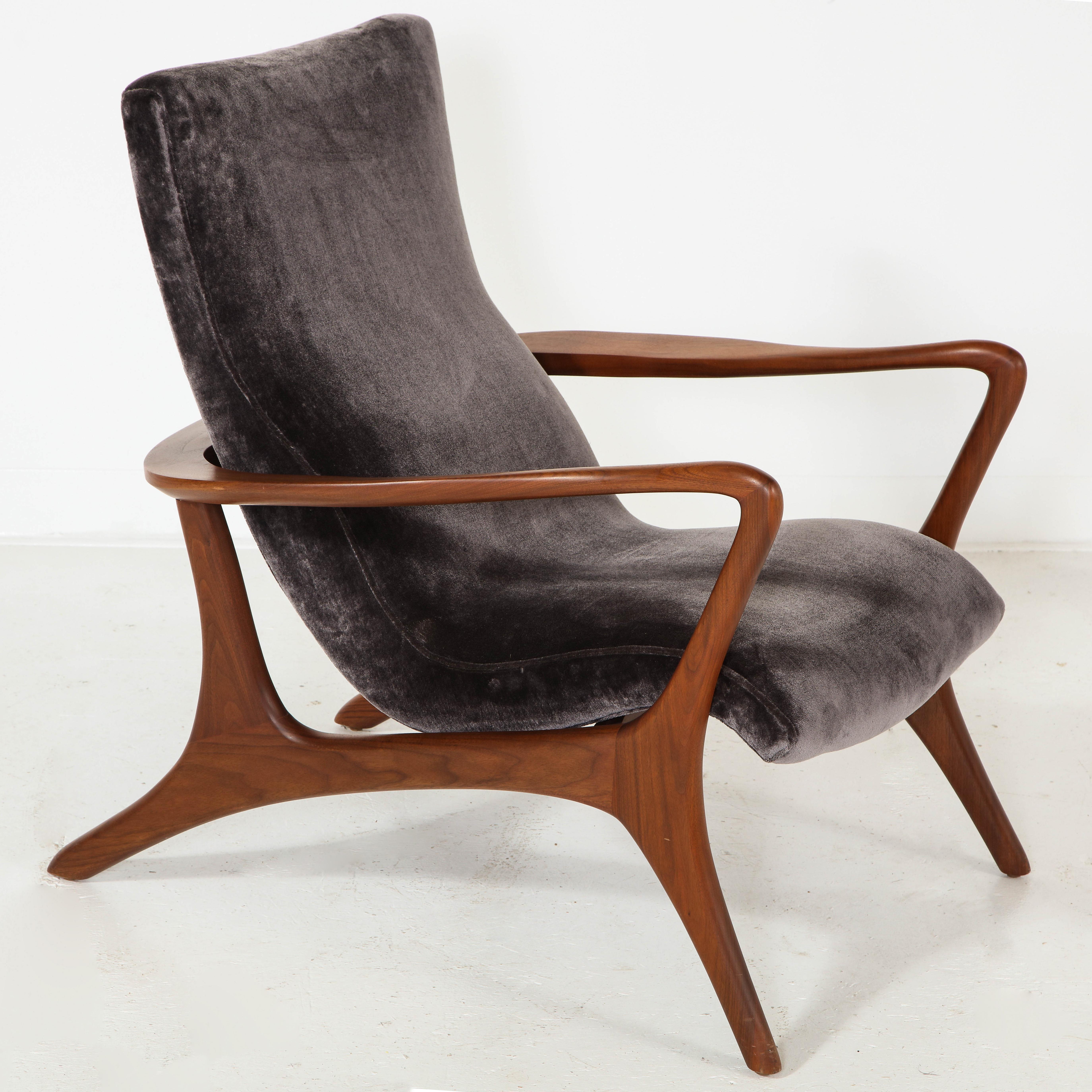 Modern Contour Low Back Lounge Chair Offered by Vladimir Kagan Design Group