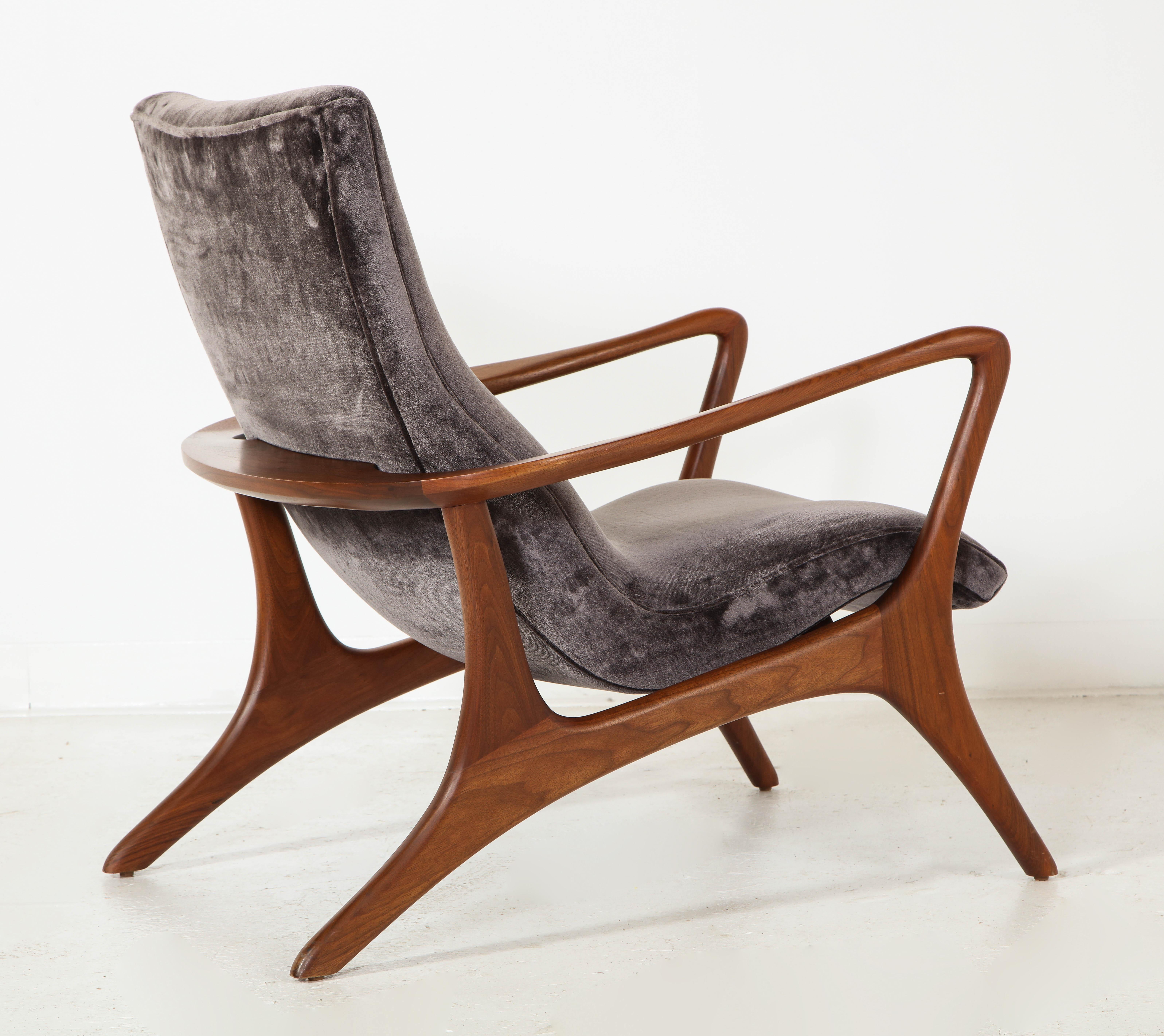 Contemporary Contour Low Back Lounge Chair Offered by Vladimir Kagan Design Group