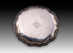 Konturplatte. Silber. Joan Pau Gasset, Barcelona, Spanien, 18. Jahrhundert-19.