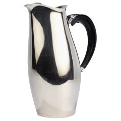 Retro Contour Silver Plated Cocktail Pitcher by Robert King & John Van Koert for Towle