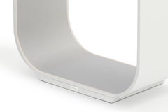 Contour Small Table Lamp in White and Pearl by Pablo Designs