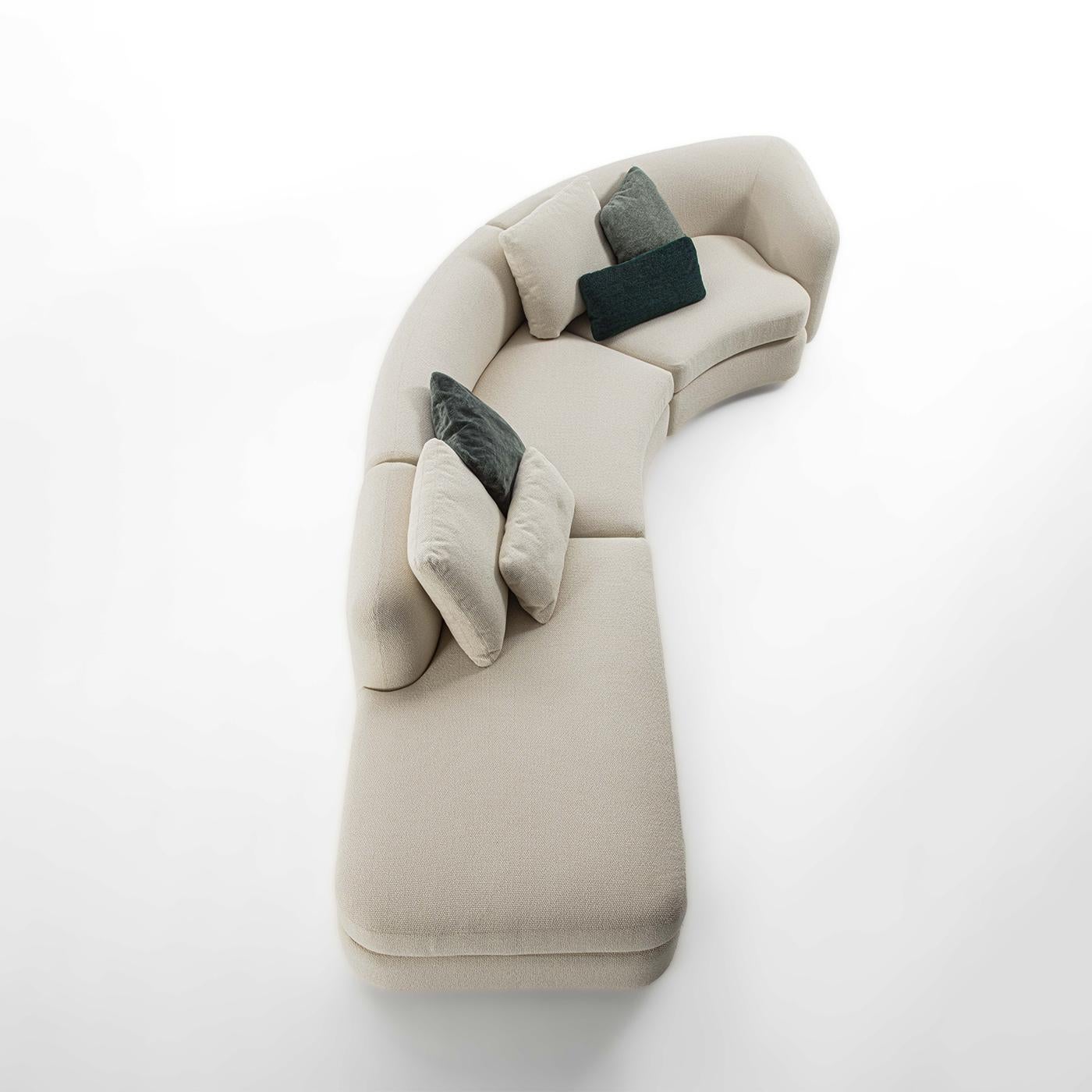 Sofá de tela blanco Contour en Nuevo estado para la venta en Milan, IT