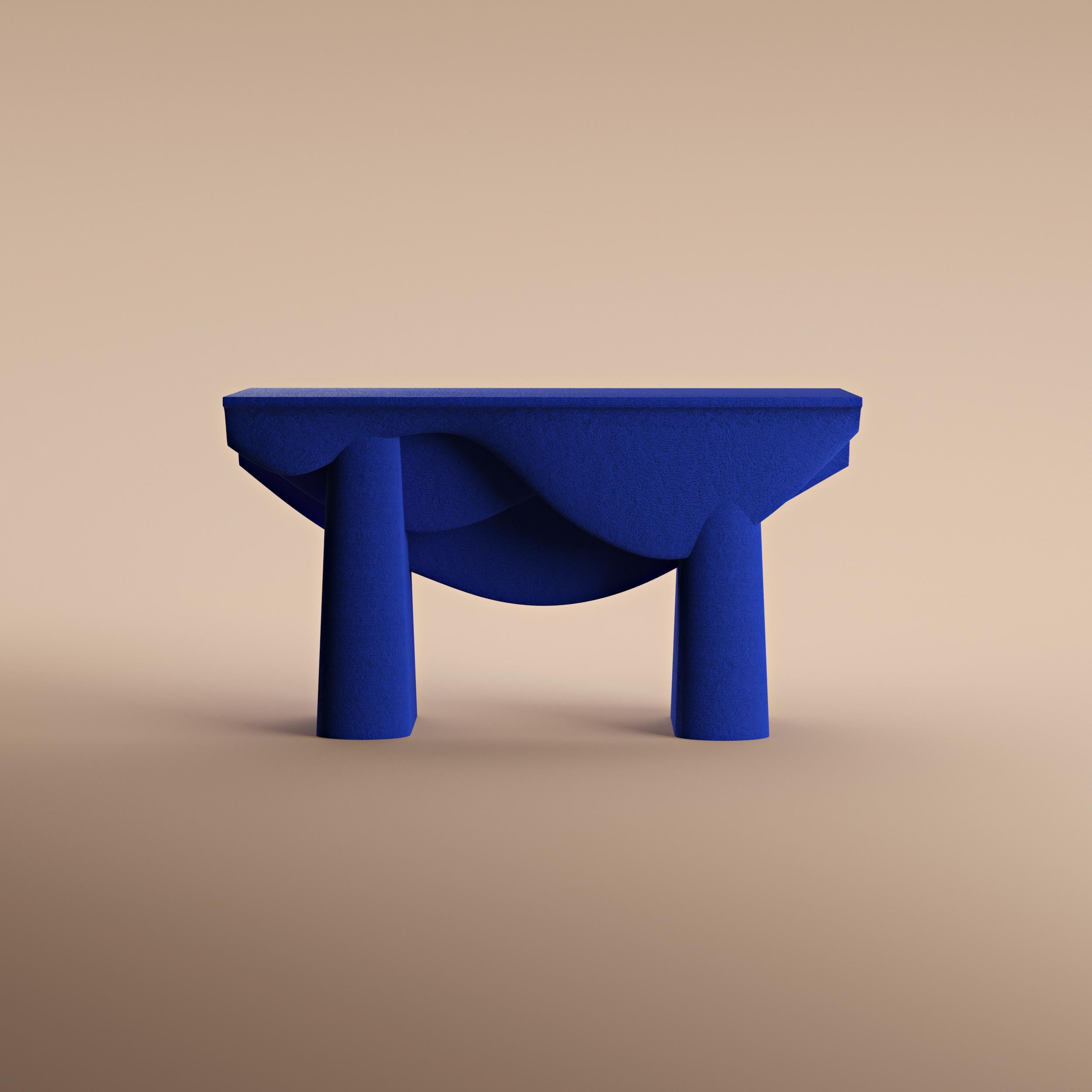 Post-Modern Contourage Quartz Sand Console Table by Studio TOOJ For Sale