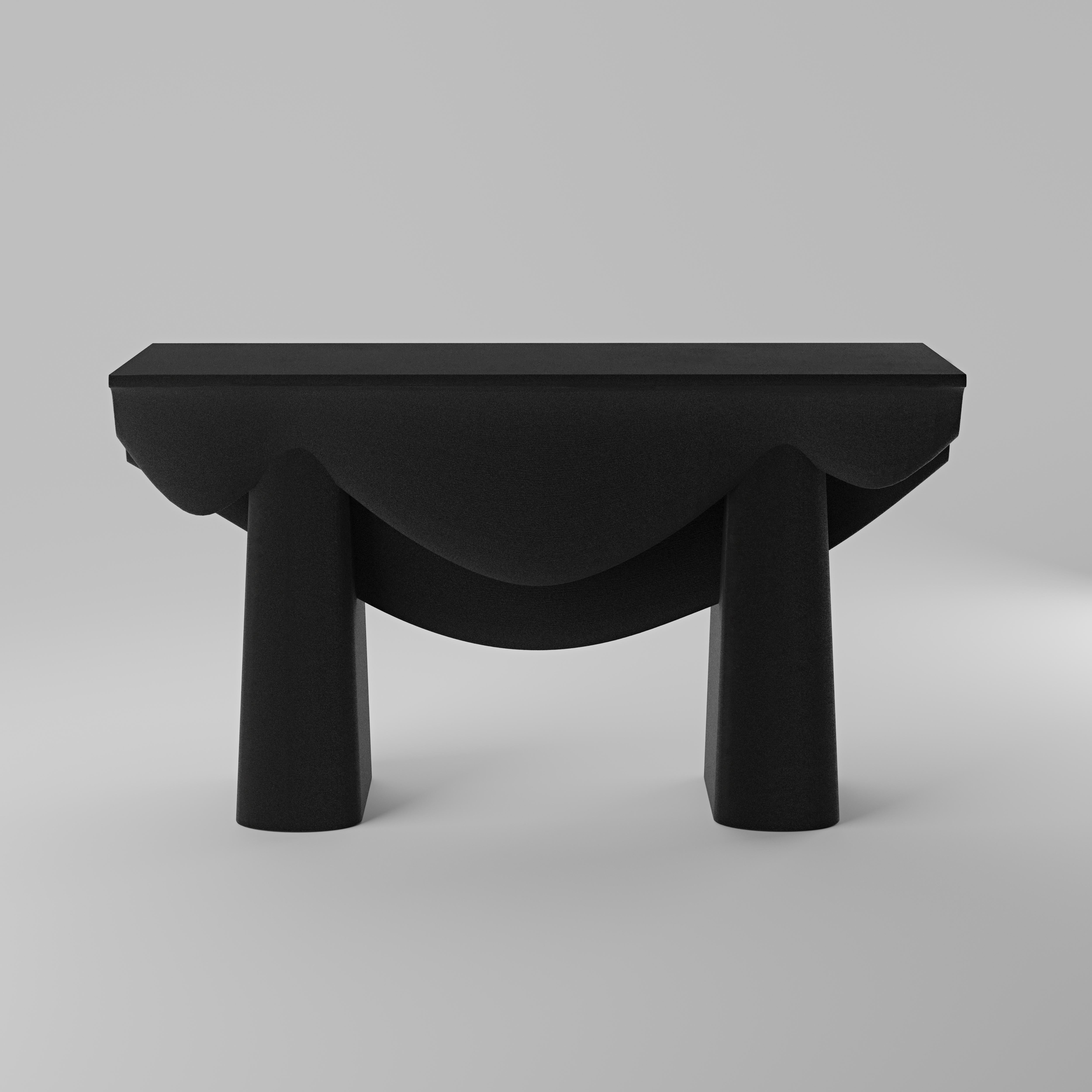 Swedish Contourage Quartz Sand Console Table by Studio TOOJ For Sale