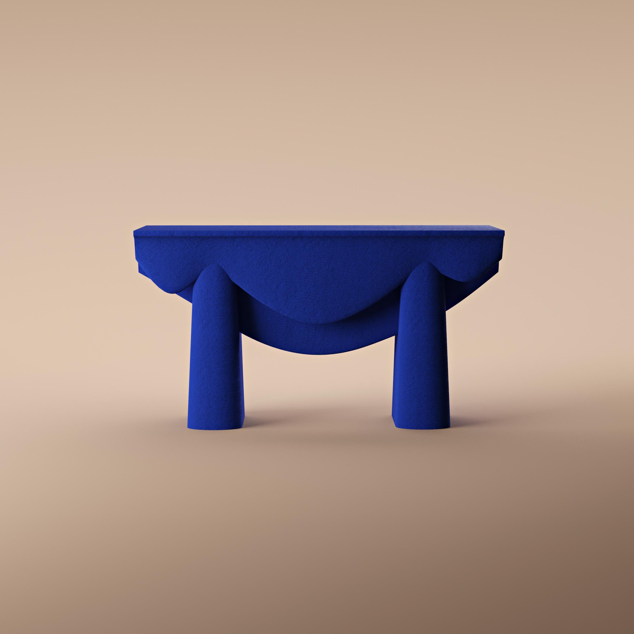 Swedish Contourage Quartz Sand Console Table by Studio TOOJ For Sale