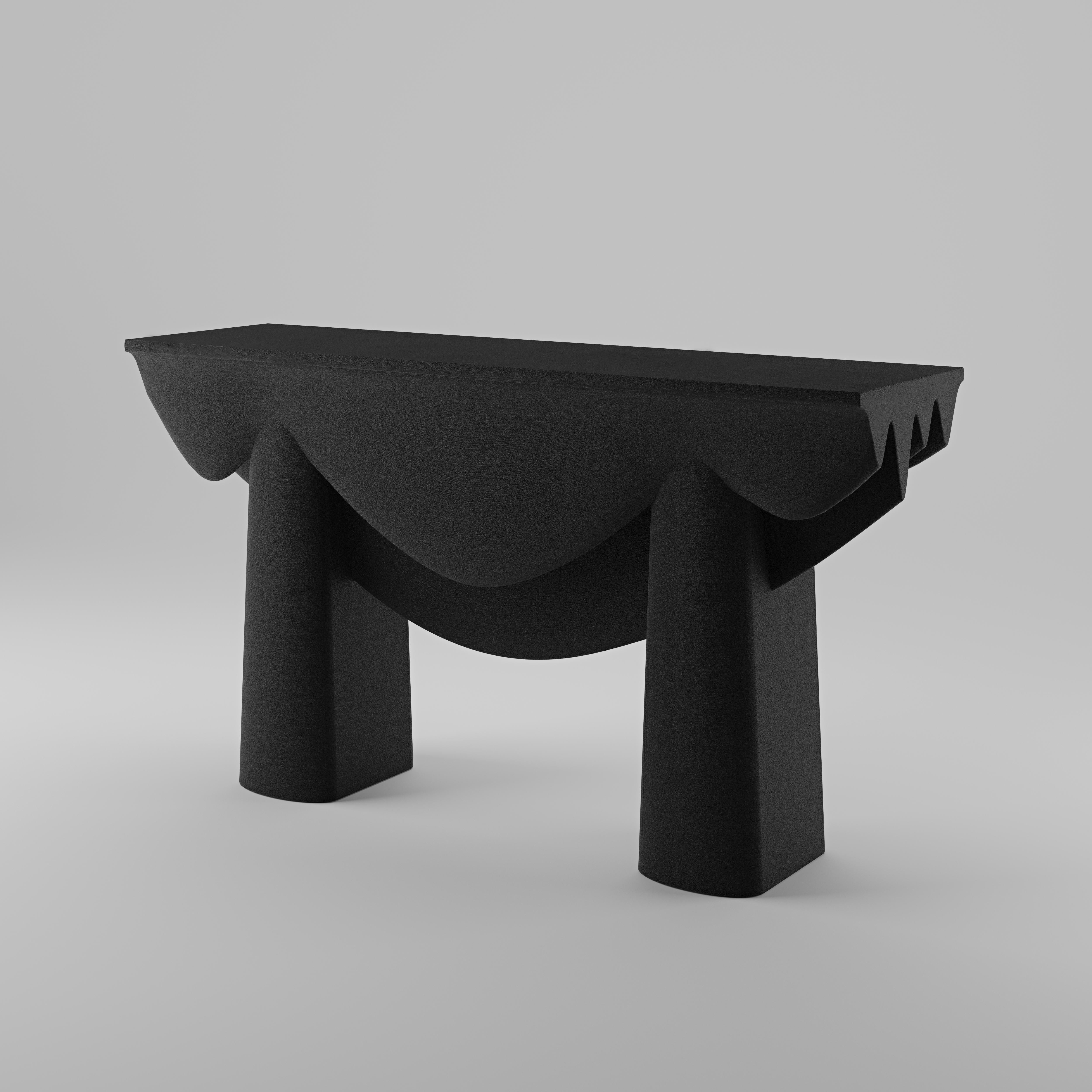 Contemporary Contourage Quartz Sand Console Table by Studio TOOJ For Sale