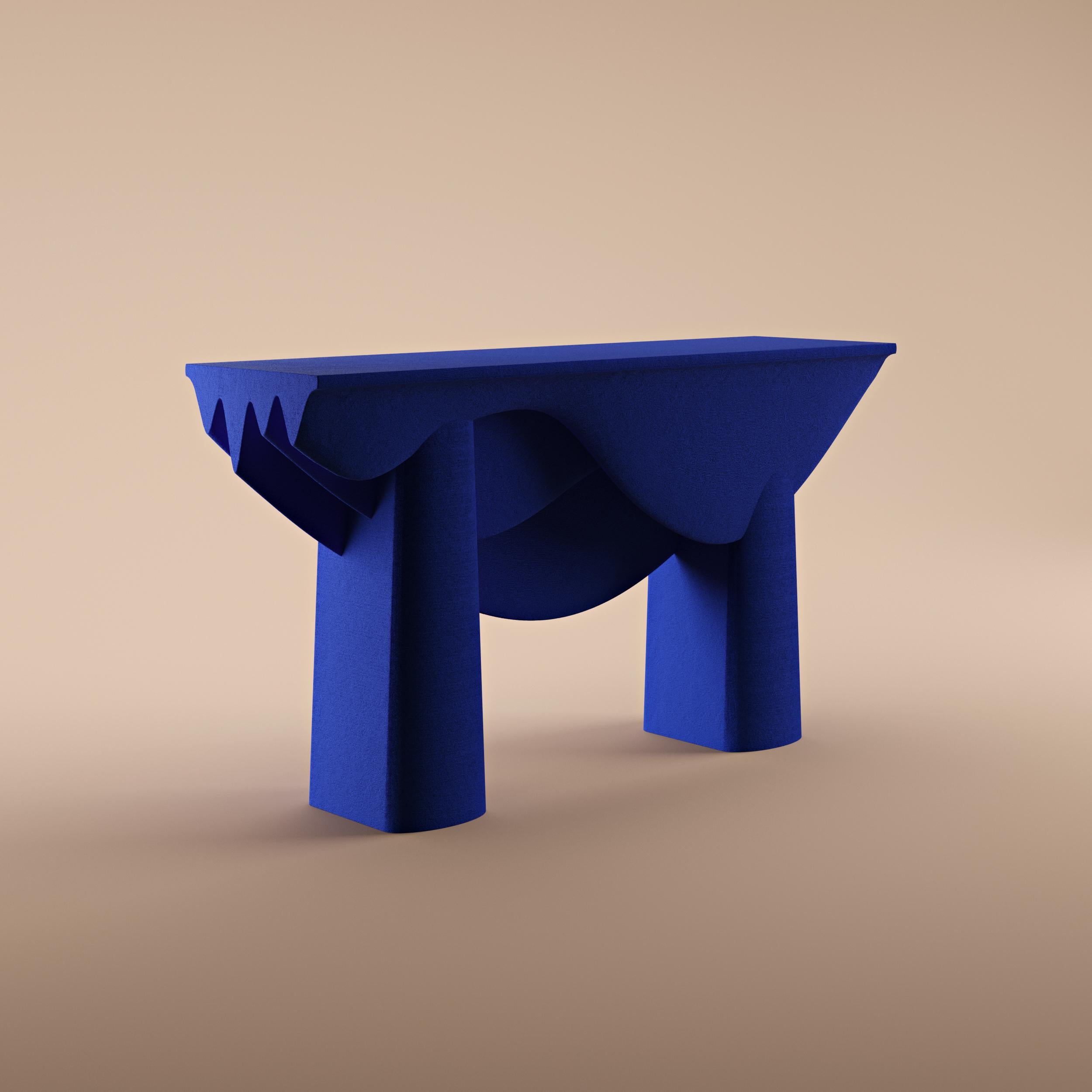 Contemporary Contourage Quartz Sand Console Table by Studio TOOJ For Sale