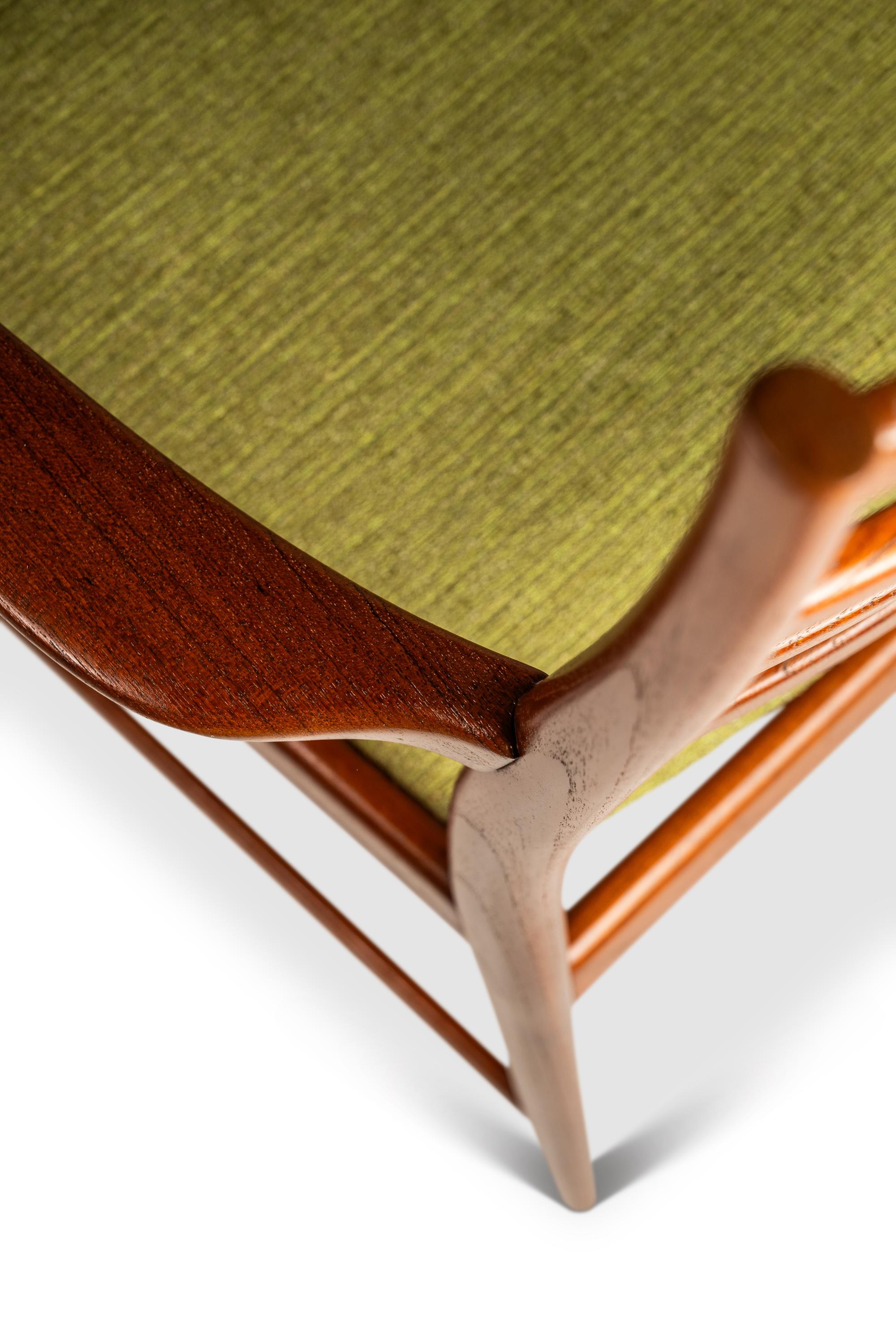 Poltrona con schienale a scaletta in teak, Torbjørn Afdal, Vamo, Danimarca, 1960 ca. in vendita 10