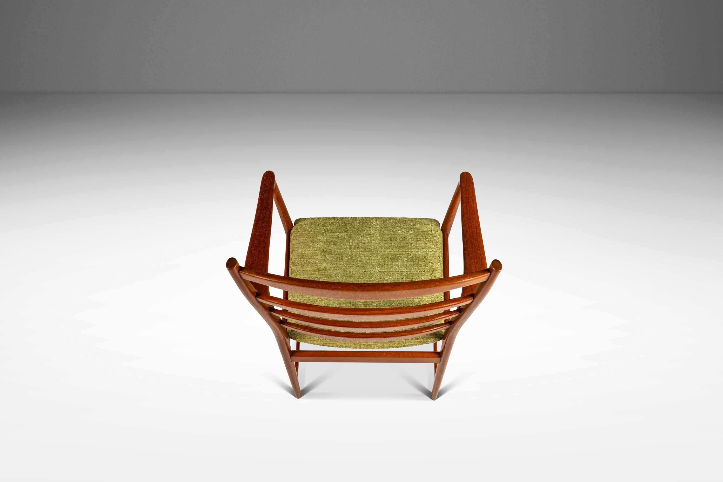 Poltrona con schienale a scaletta in teak, Torbjørn Afdal, Vamo, Danimarca, 1960 ca. in vendita 1