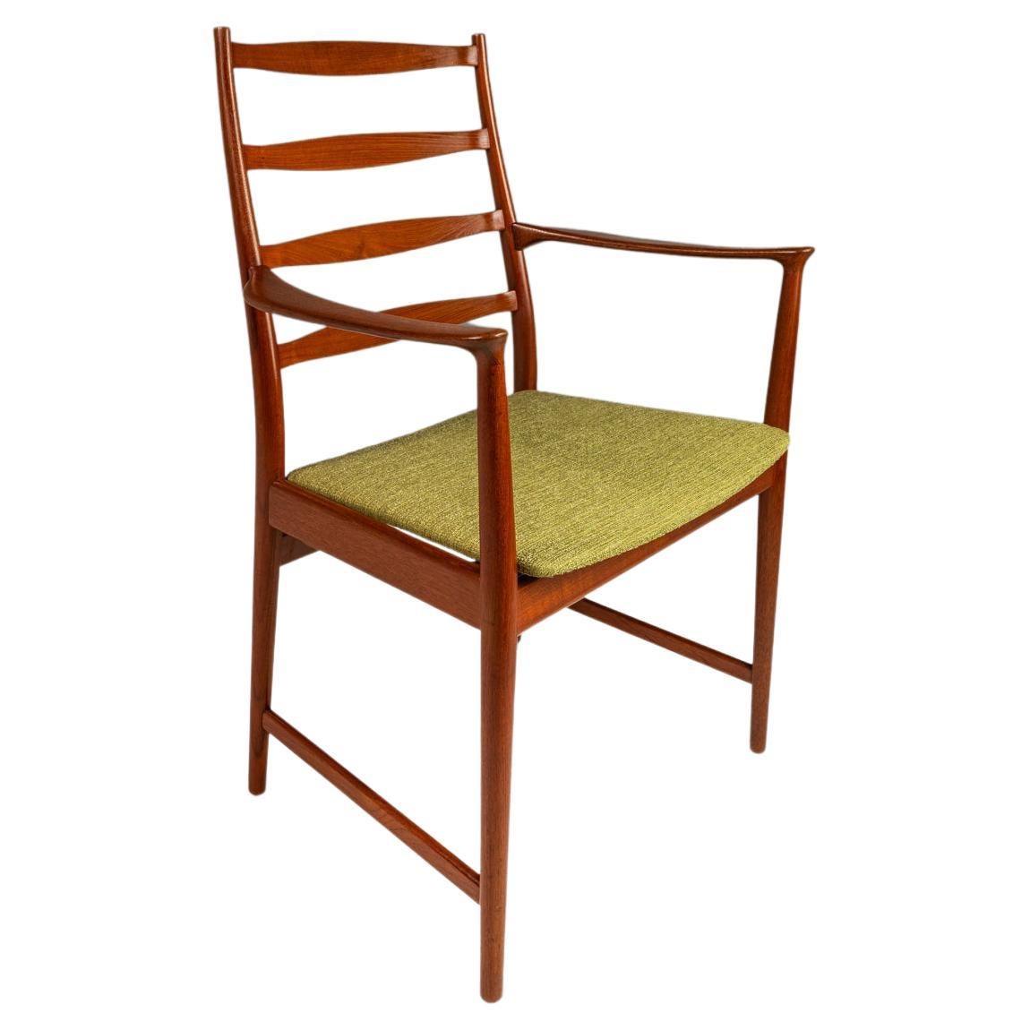 Contoured Ladder Back Armchair in Teak, Torbjørn Afdal, Vamo, Denmark, c. 1960's