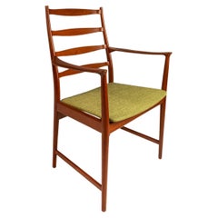 Contoured Ladder Back Armchair in Teak, Torbjørn Afdal, Vamo, Denmark, c. 1960's