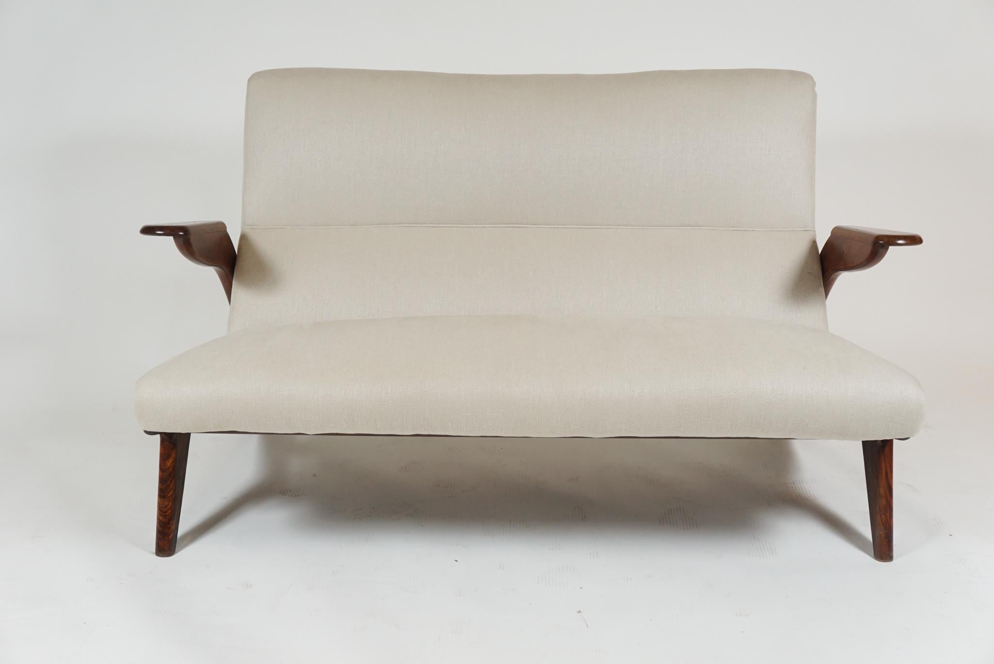Mid-Century Modern Contoured Sofa: Italian 1960's
