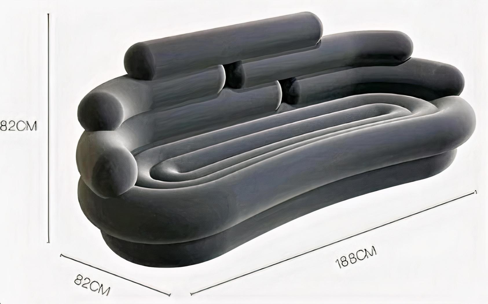 Contoured Sofa (Custom) For Sale 1