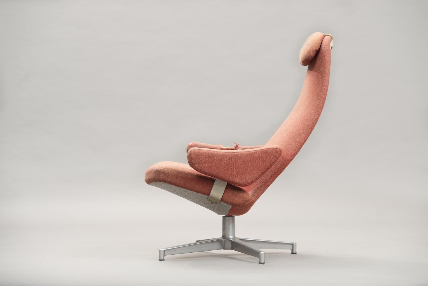 Swedish Contourett Roto Swivel Chair by Alf Svensson for DUX, Sweden, 1960s
