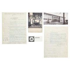 Contract of Mathieu Matégot & Artimeta, 1953