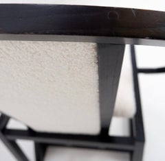 "Contrast" Armchair by Pascal Mourgue 1982 - Faux Sheepskin upholstery