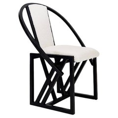 "Contrast" Armchair by Pascal Mourgue 1982 - Faux Sheepskin upholstery