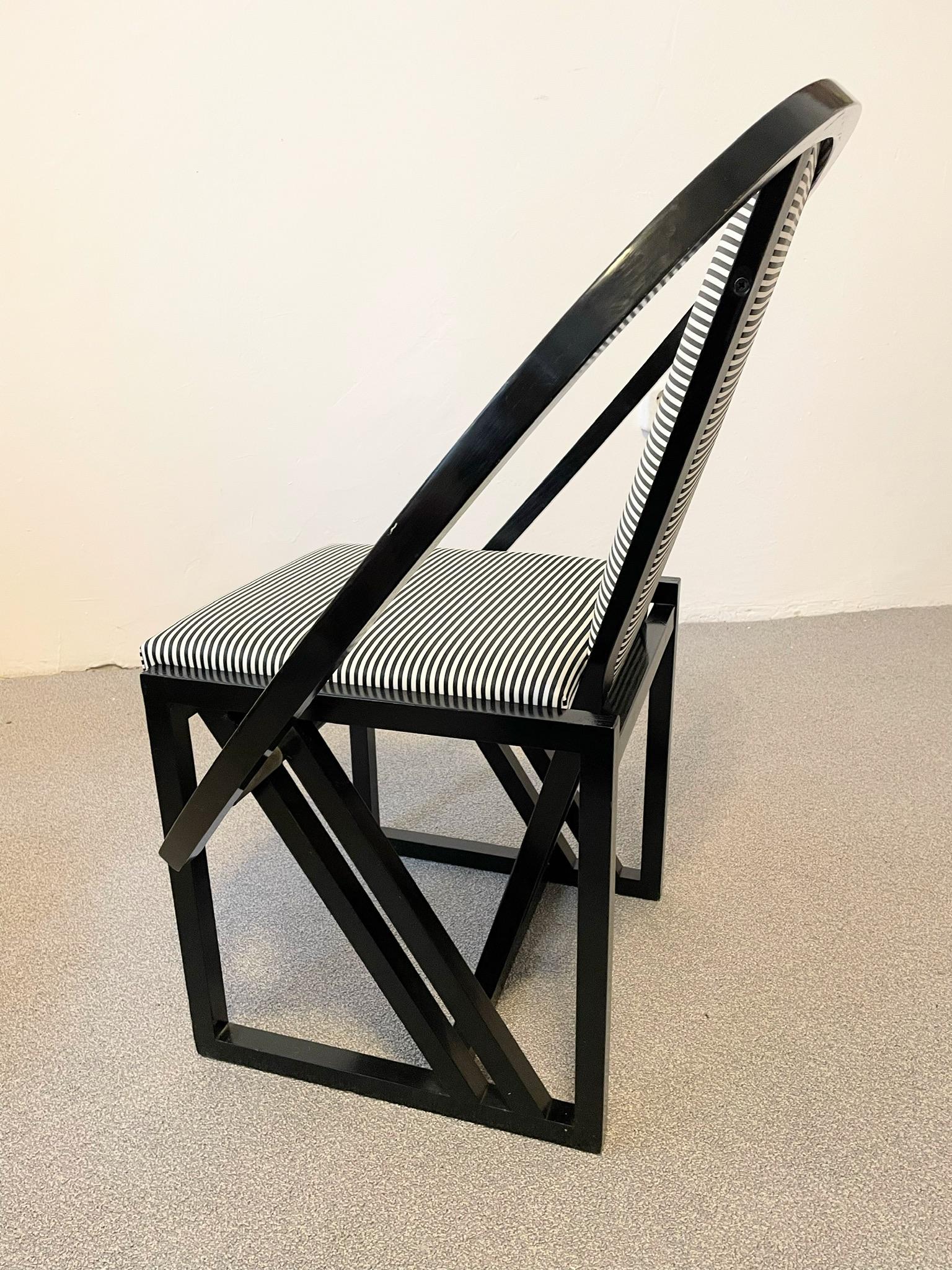 Post-Modern Contrast Armchair by Pascal Mourgue 1982 For Sale