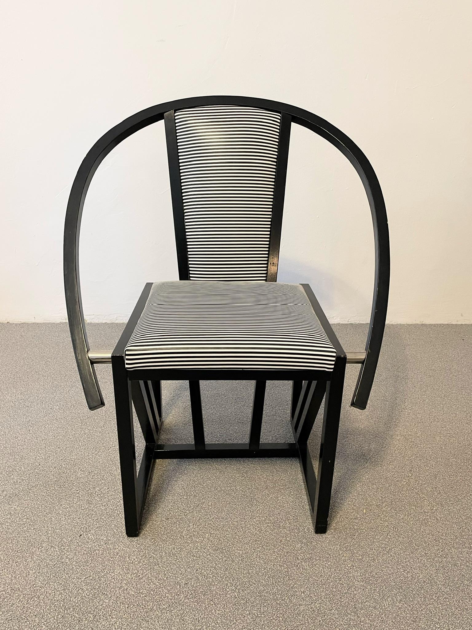 Late 20th Century Contrast Armchair by Pascal Mourgue 1982 For Sale