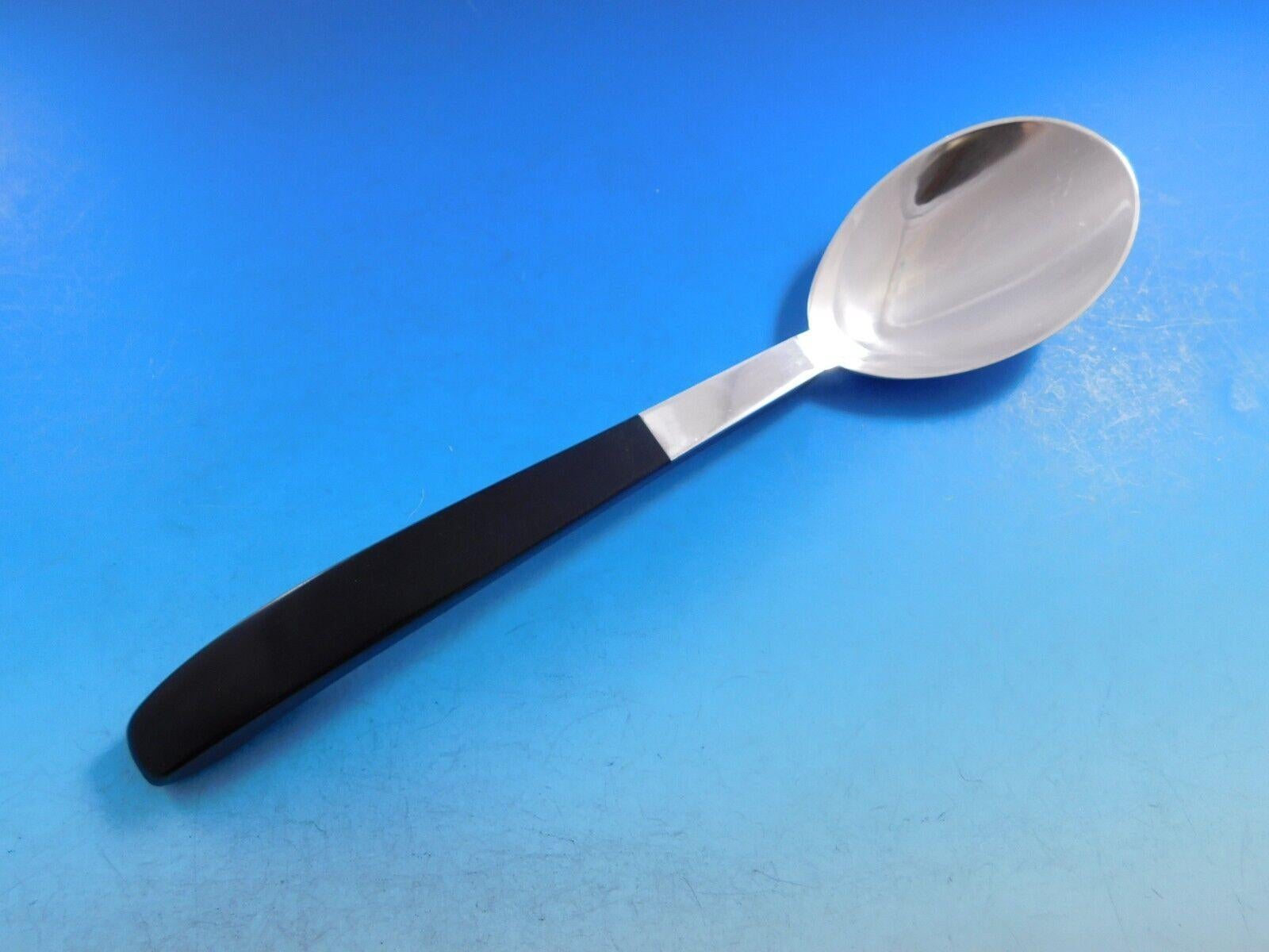 Service de couverts en argent sterling Contrast par Lunt, style moderne du milieu du siècle, 50 pièces Excellent état - En vente à Big Bend, WI