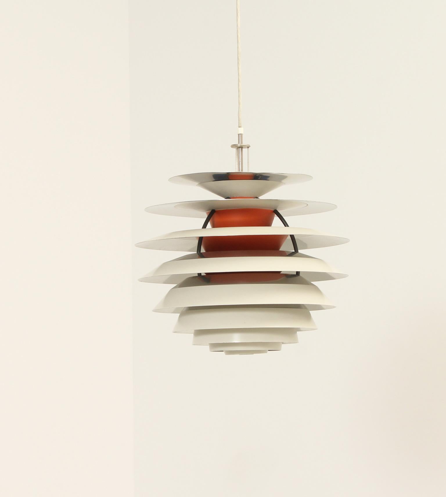 Scandinavian Modern Contrast Pendant Lamp by Poul Henningsen for Louis Poulsen