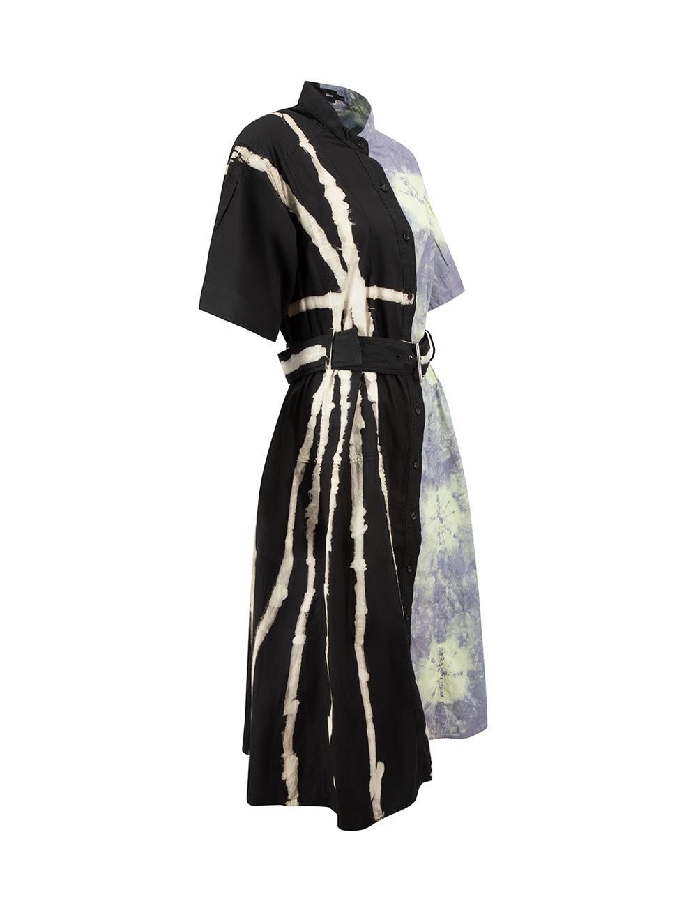 CONDITION is Very good. Minimal wear to dress is evident. Minimal wear to finishings on this used Proenza Schouler designer resale item.



Details


Multicolour

Cotton

Shirt dress

Contrast tie dye pattern

Midi length

V neckline

Front button