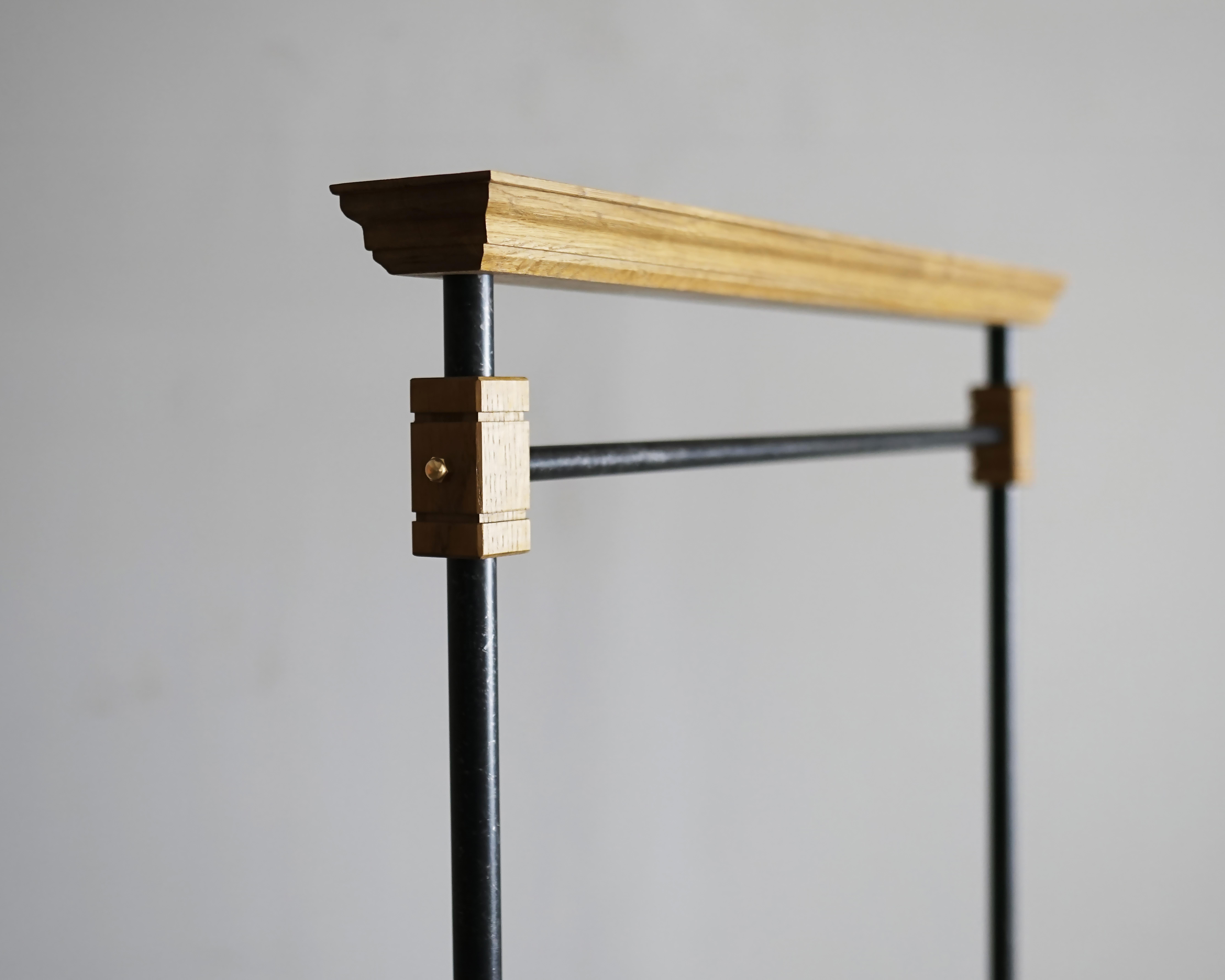 Japanese Contrast Wood and Iron Hanger