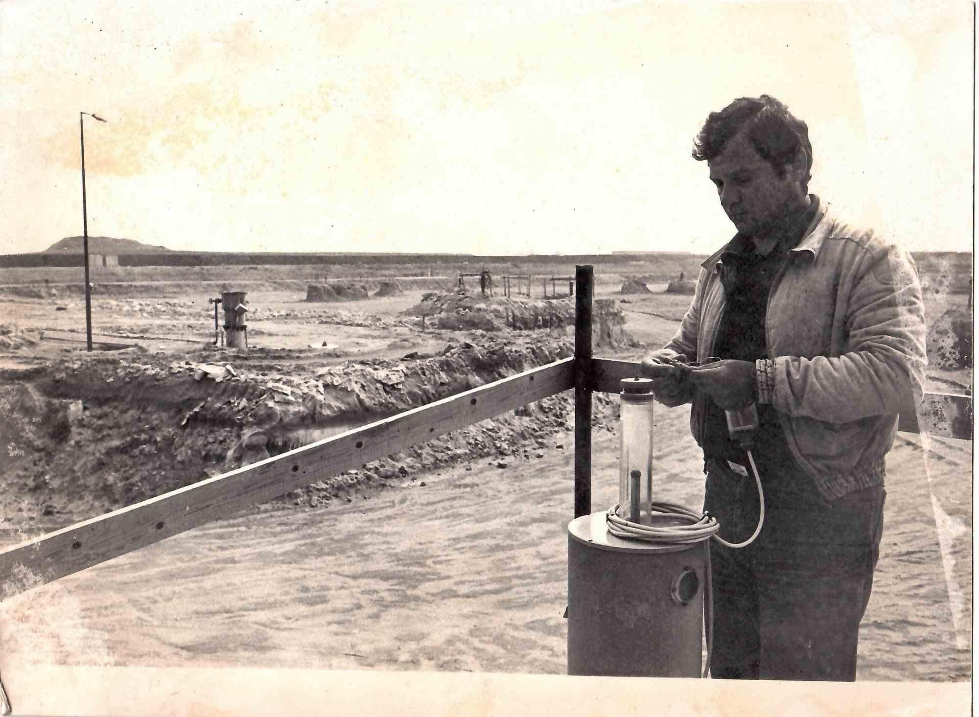 Worker of "Cantiere  Montalto" - Vintage Photograph - Late 20th Century