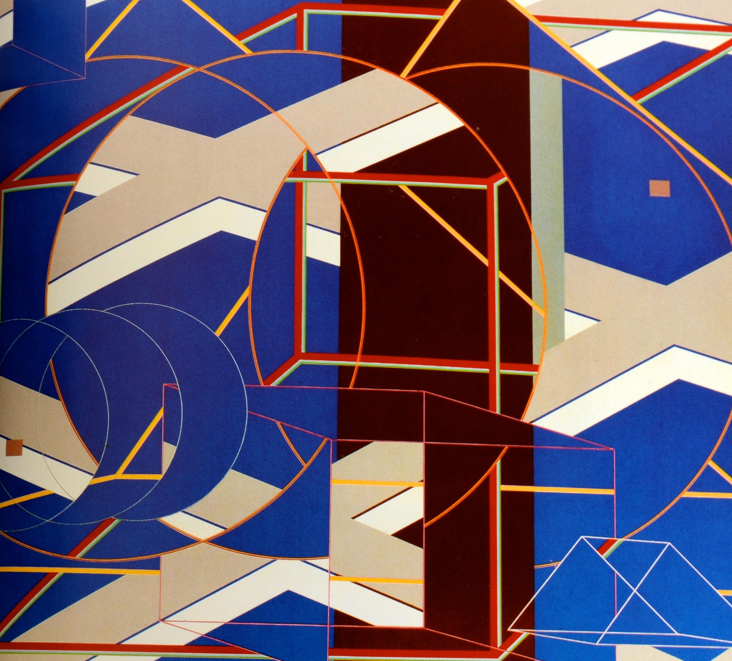 Late 20th Century Contrasts of Form, Geometric Abstract Art, 1910-1980, 1st Ed For Sale