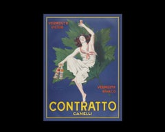 Contratto Vermouth, after Belle Époque Oil Painting by Leonetto Cappiello