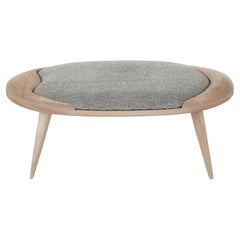 Contre toi Contemporary Ottoman in Wood and Upholstery by Nadine Hajjar