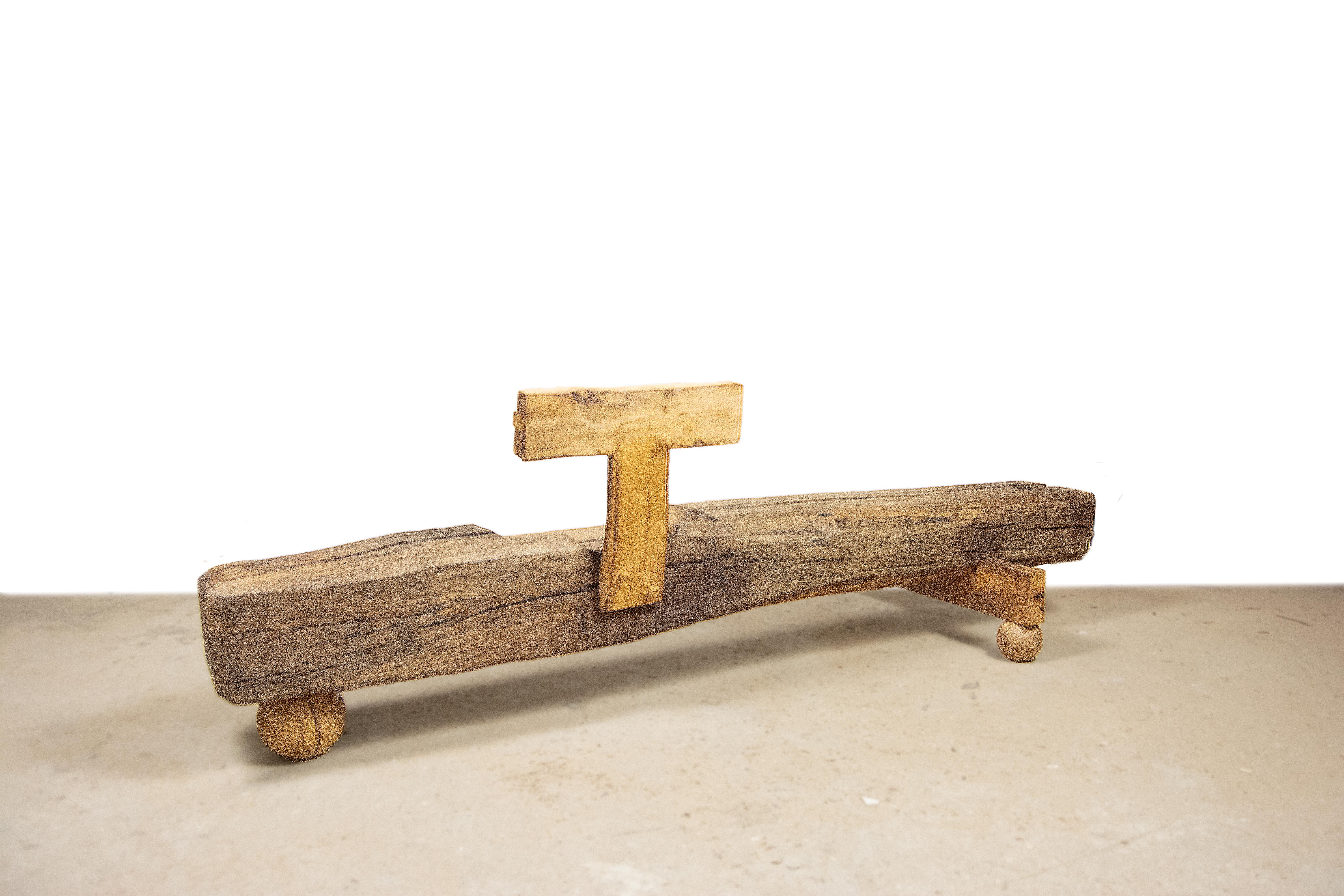 Contrepoids Bench by Atelier Musset and Erik Järkil For Sale 2