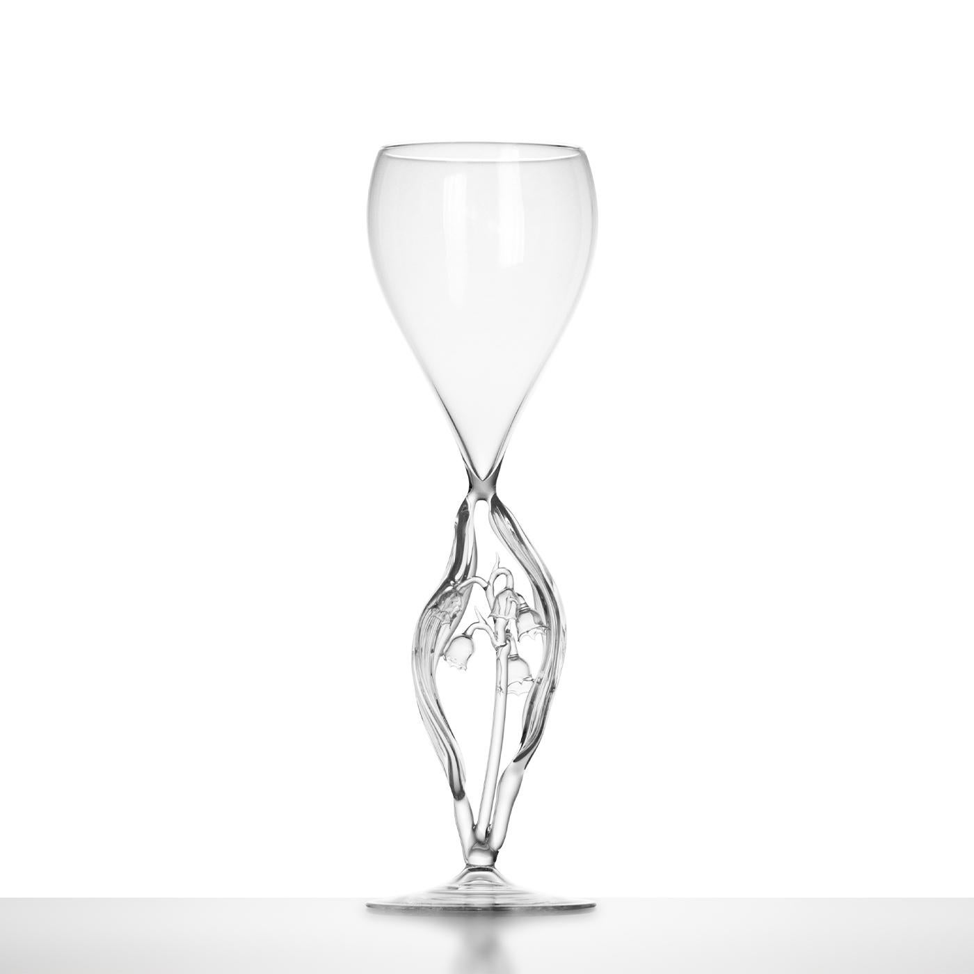 Convallaria Majalis Weinglas (Italienisch) im Angebot