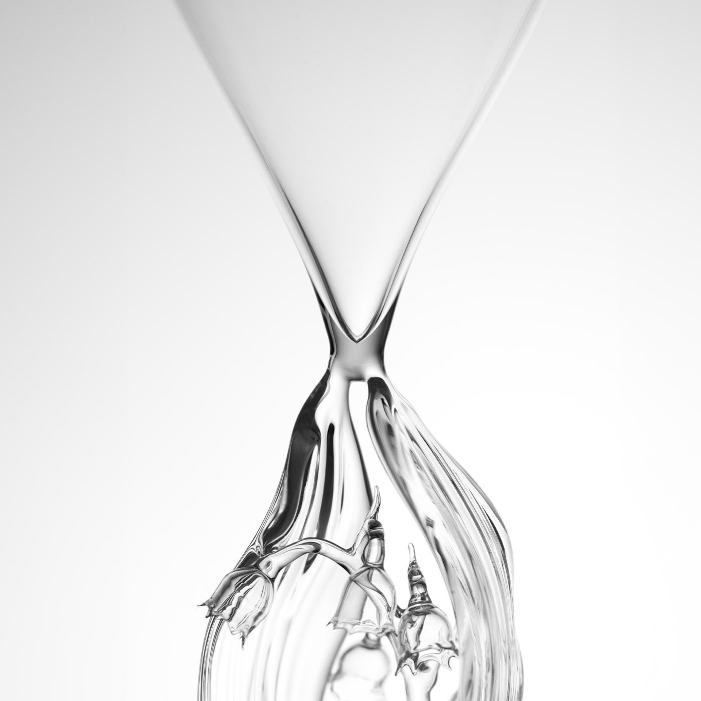 Convallaria Majalis Weinglas im Angebot 1