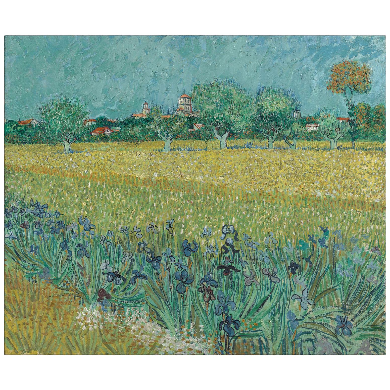 Convent Near Arles, after Impressionist Oil Painting by Vincent Van Gogh For Sale
