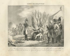 Convention of Alessandria After Marengo, Antique Madou Lithograph, 1827