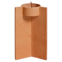 Convergence Leather Candle Holder by WÈI CRAFT
