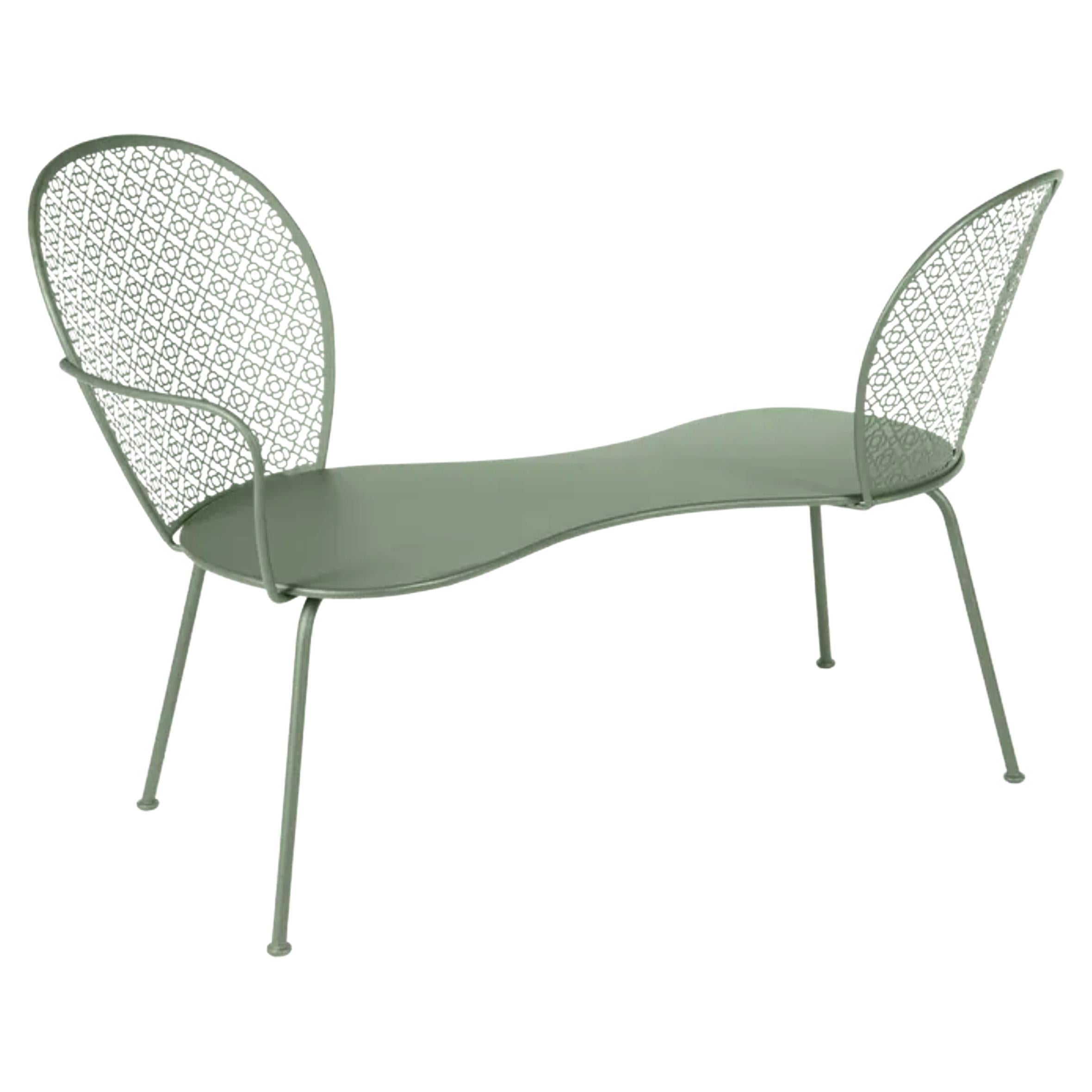 Conversation Bench Fermob Lorette design Frédéric Sofia - Cactus