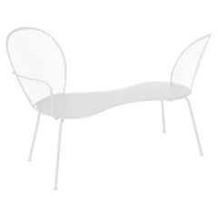 Konversationsbank Fermob Lorette design Frédéric Sofia - Baumwolle Weiß