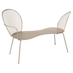 Conversation Bench Fermob Lorette design Frédéric Sofia - Nutmeg
