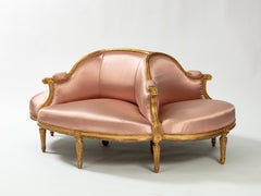 Conversation Settee or Borne Settee from the Napoleon III Period