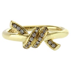 Gesprächsansicht – Auth: Tiffany & Co. 18-Karat-Gelbgold-Diamant-Knotenring