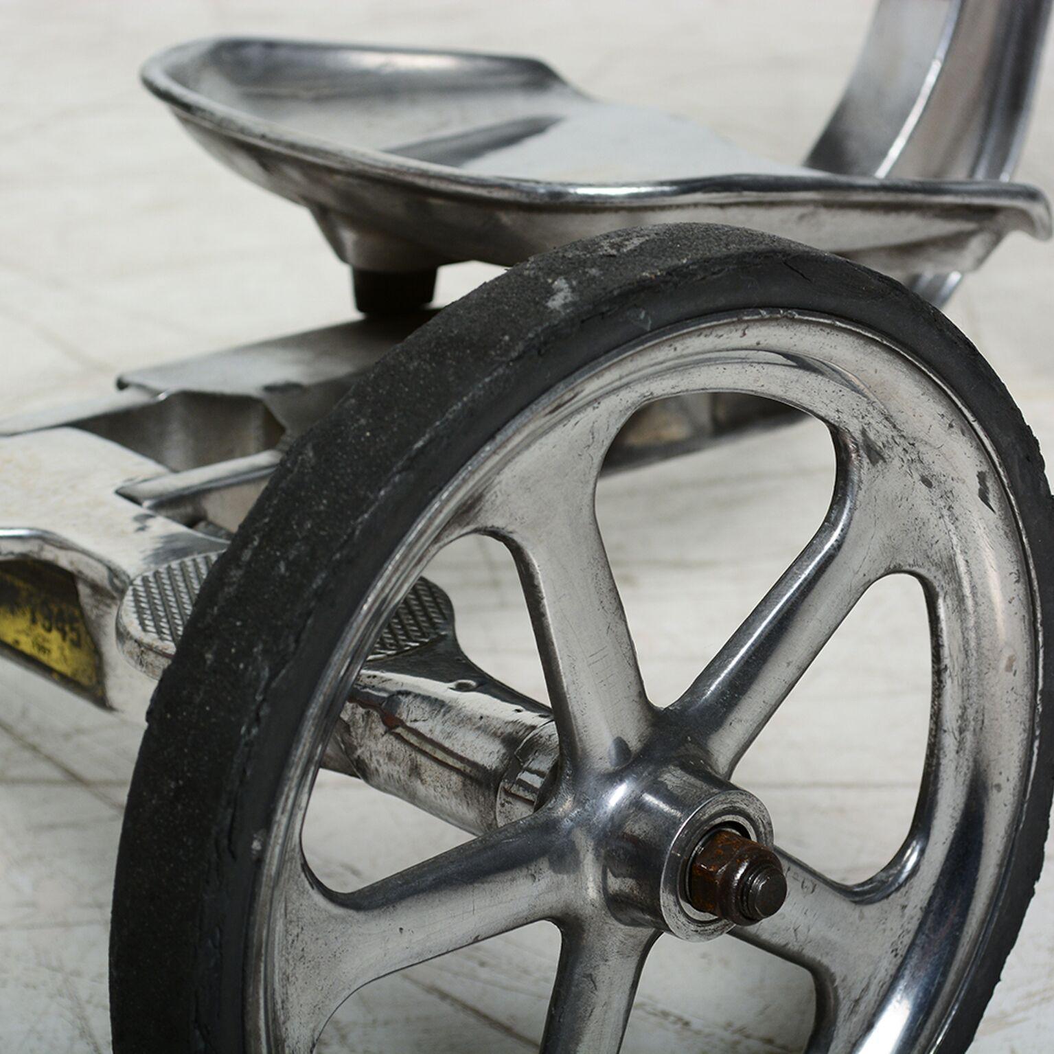 Convert-O Bike Tricycle Anthony Bros Vintage Cast Aluminum California, 1950s In Good Condition In Chula Vista, CA