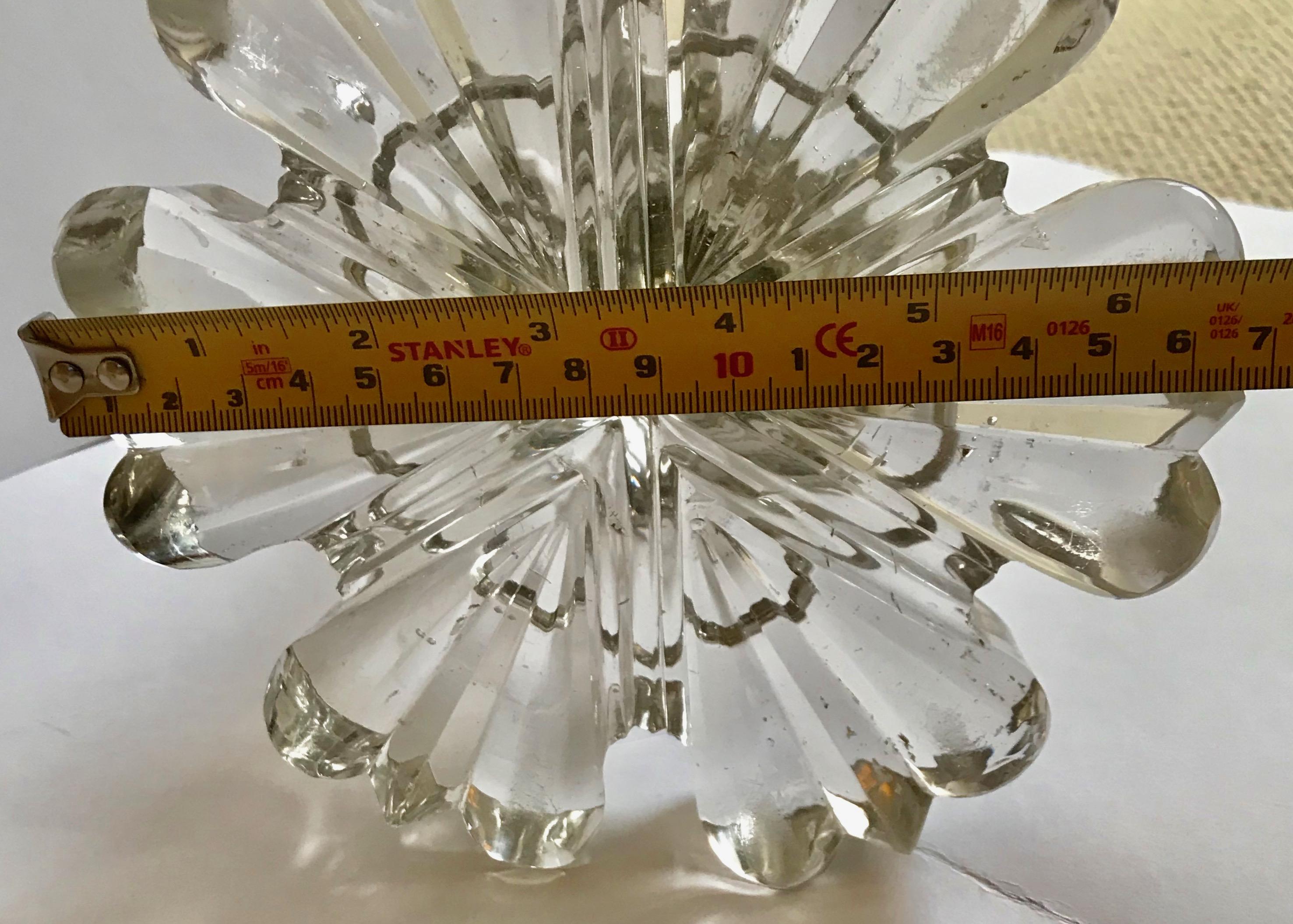 19th Century Converted Antique Crystal Table Lamp For Sale 6