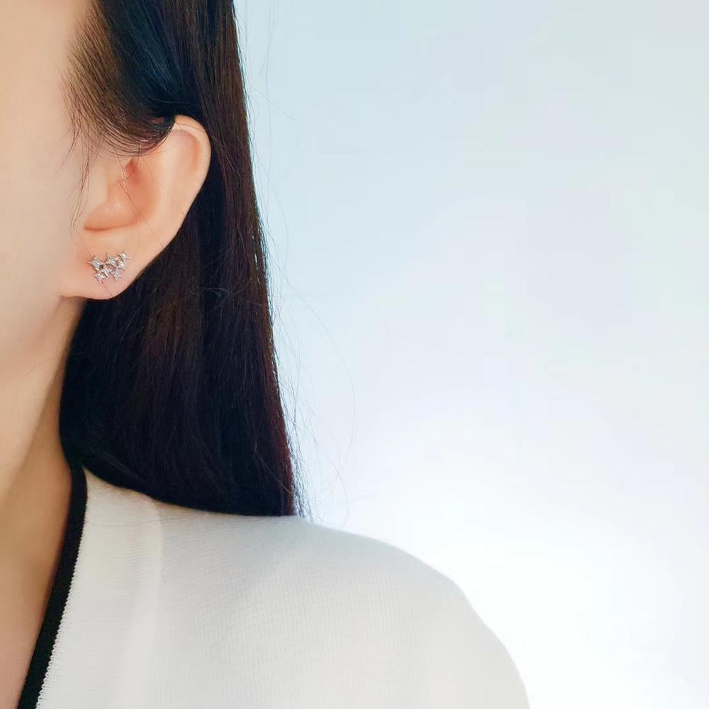 【Sculpted Geometry】Convertible Celestial Starburst Akoya Pearl Diamond Earrings For Sale 5