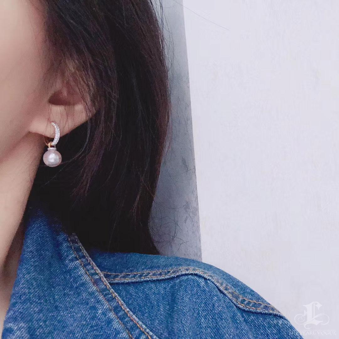 【Lustre Arc】Convertible 3-in-1 Aurora Akoya Pearl Diamond Jewelry For Sale 7