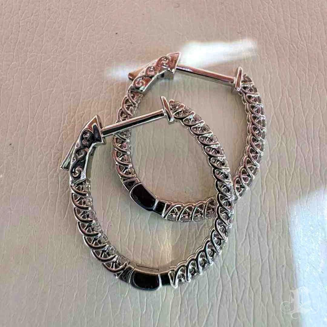 【Geometría Esculpida】Convertible Loop South Sea Pearl Diamond Earrings Pendant en Nuevo estado para la venta en New York, NY